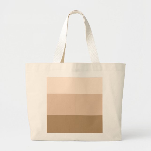 Grand Tote Bag Brown Ombre strié (Devant)