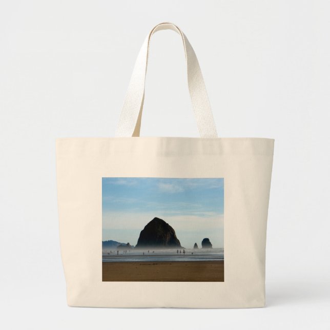 Grand Tote Bag brume de plage (Devant)