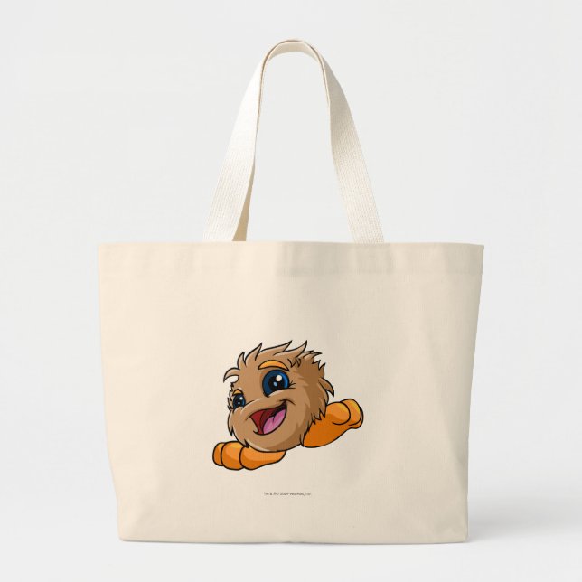 Grand Tote Bag Brun de JubJub (Devant)