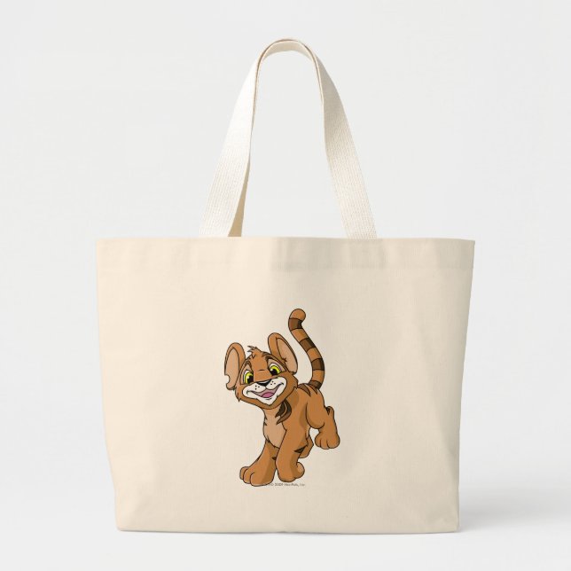 Grand Tote Bag Brun de Kougra (Devant)