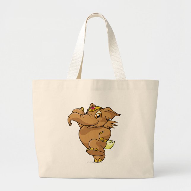 Grand Tote Bag Brun d'Elephante (Devant)