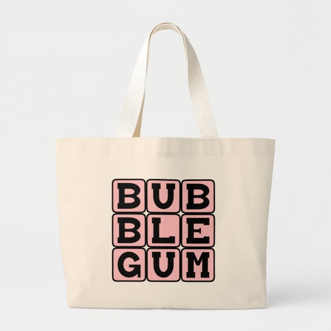 Grand Tote Bag Buballe, Couleur et Confiserie (Devant)