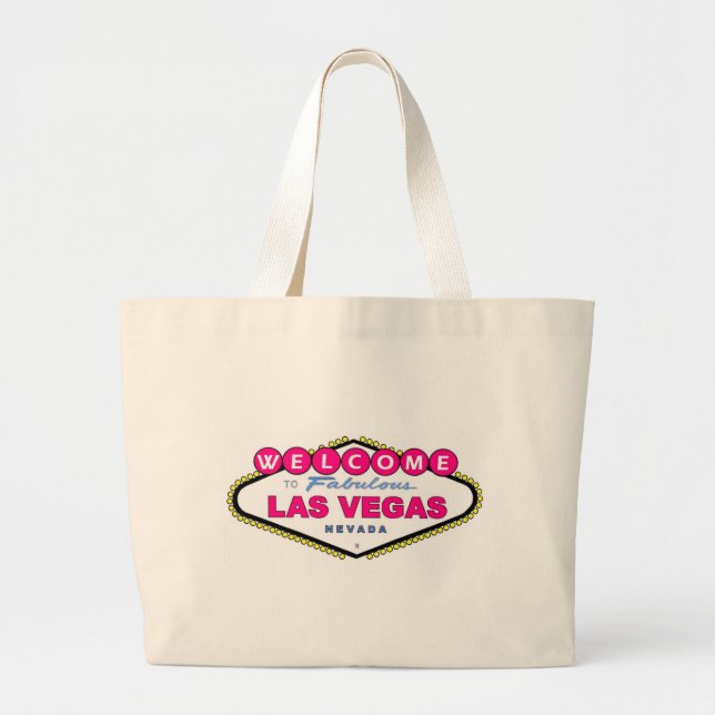 Grand Tote Bag Bubble Gum Rose Las Vegas Ladie's Classic Bag! (Devant)