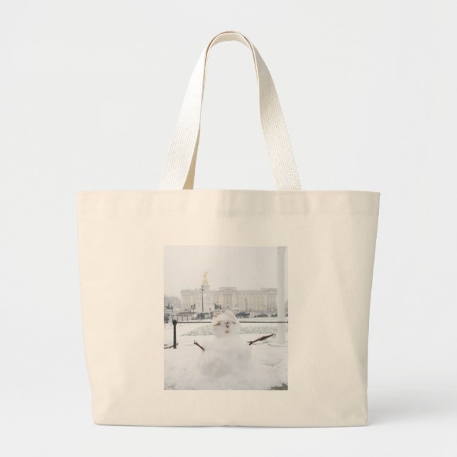 Grand Tote Bag Buckingham Palace Snowman (Devant)