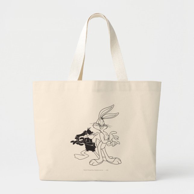 Grand Tote Bag BUGS BUNNY™ et DAFFY DUCK™ (Devant)