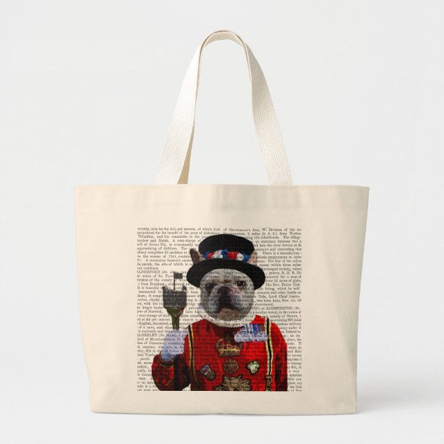 Grand Tote Bag Bulldog Beefeater (Devant)