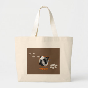 Grand Tote Bag Bulldog Woof
