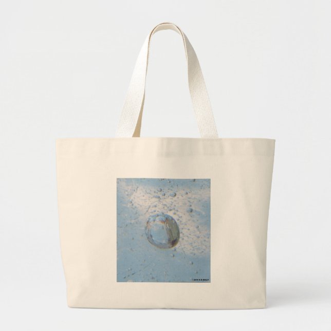 GRAND TOTE BAG BULLE BLEUE (Devant)