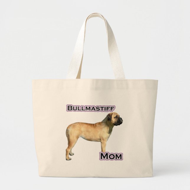 Grand Tote Bag Bullmastiff Maman 4 (Devant)