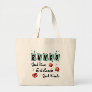 Grand Tote Bag Bunco Retro Typographie Partie Approvisionnement