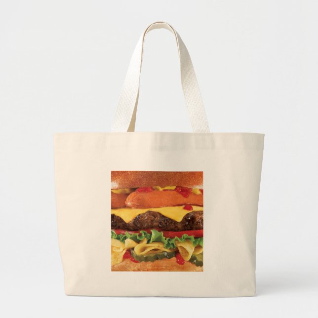 Grand Tote Bag burger (Devant)