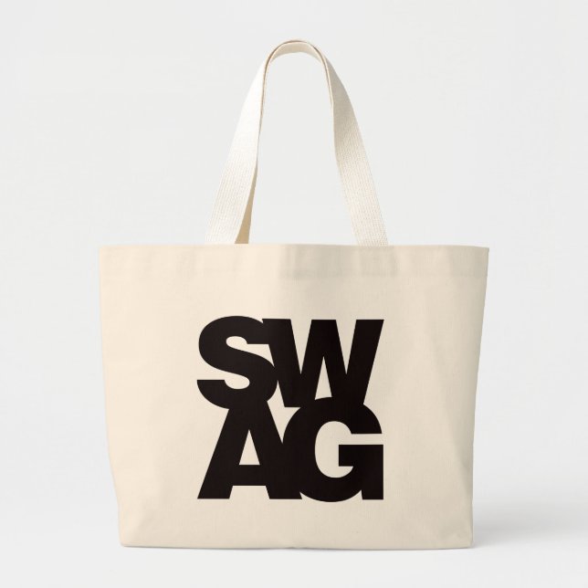Grand Tote Bag Butin - noir (Devant)
