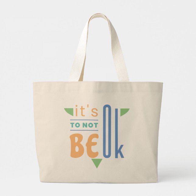 Grand Tote Bag Ça ne va pas. (Dos)