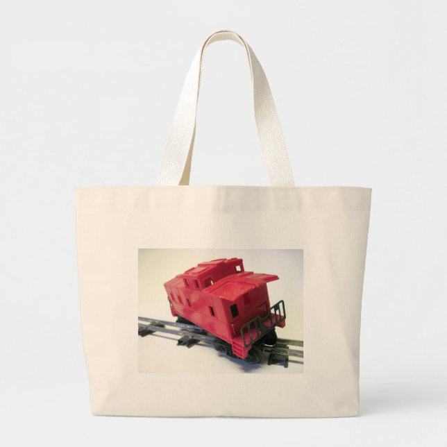 Grand Tote Bag Caboose rouge (Devant)