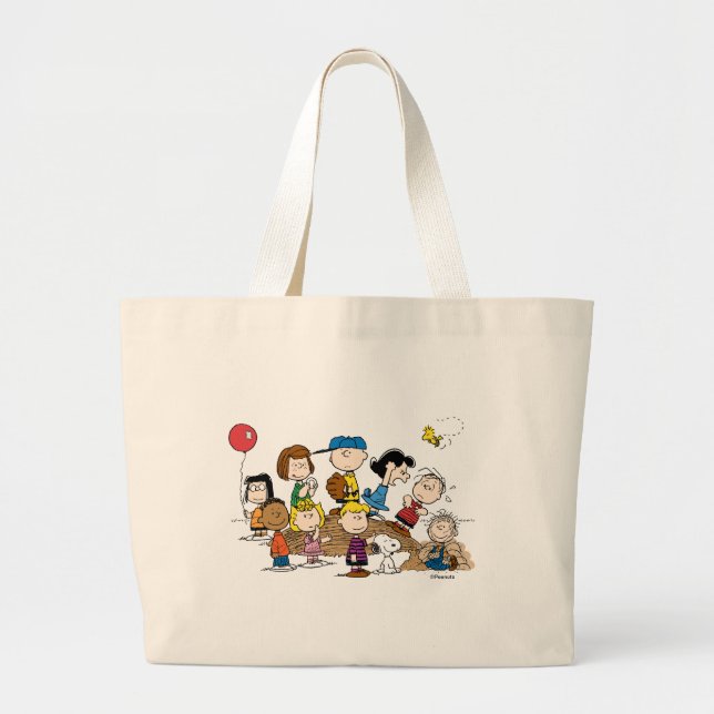 Grand Tote Bag cacahuètes | La Bande à la butte des Pitcher (Devant)