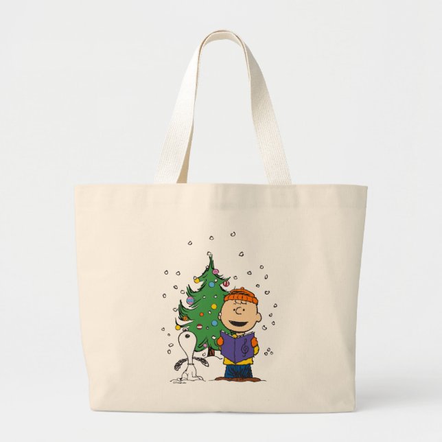 Grand Tote Bag cacahuètes | Noël (Devant)