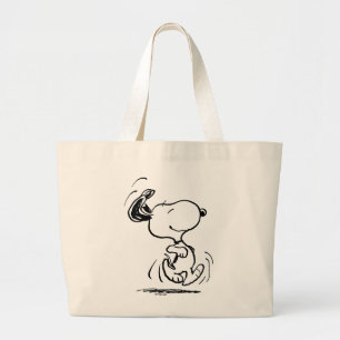 Grand Tote Bag cacahuètes Snoopy Happy Dance