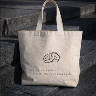 Grand Tote Bag Cadeau de mariage non traditionnel pour une cérémo