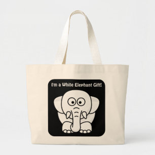Grand Tote Bag Cadeau de Noël drôle : Vrai cadeau d'objet