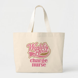 Grand Tote Bag Cadeau de rose d'infirmier en chef