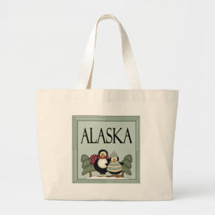 Grand Tote Bag Cadeau de T-shirt de conception d'hiver de