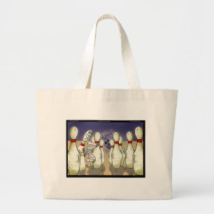 Grand Tote Bag Cadeau drôle de bowling, T-shirts, Cartes etc.