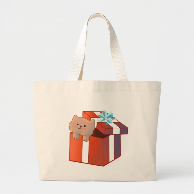 Grand Tote Bag Cadeau moelleux (Devant)