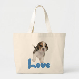 Grand Tote Bag Cadeau pour amateur de Beagle mignon Chien toutou