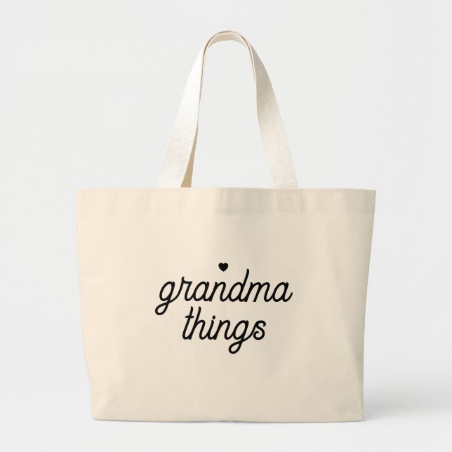 Grand Tote Bag Cadeau pour grand-mère (Devant)