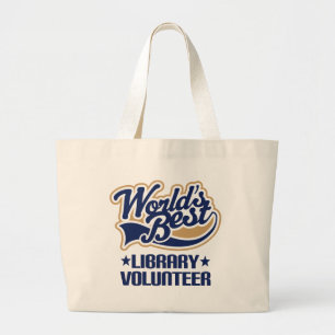 Grand Tote Bag Cadeau volontaire de bibliothèque
