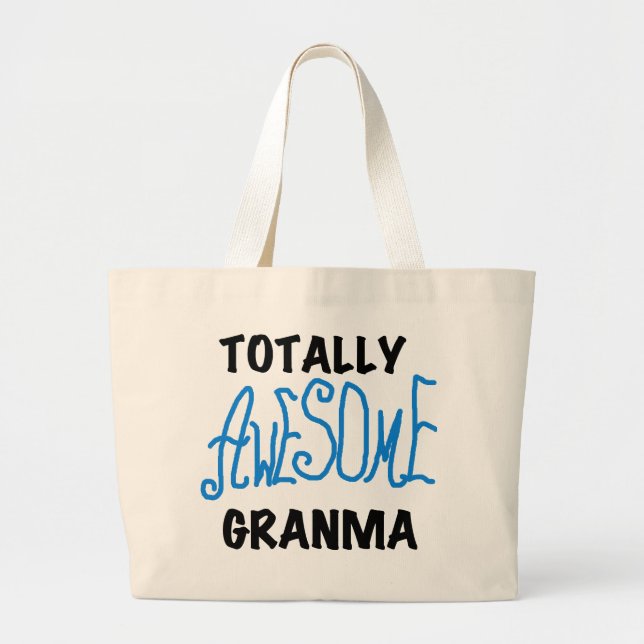 Grand Tote Bag Cadeaux bleus totalement impressionnants de (Devant)