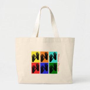 Grand Tote Bag Cadeaux d'art de bruit de thérapeute de massage