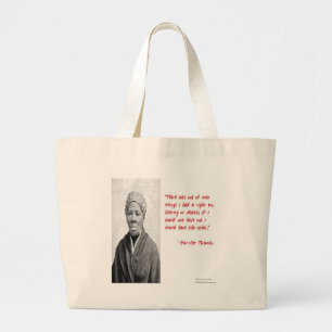 Grand Tote Bag Cadeaux de citation de Harriet Tubman "Liberté ou