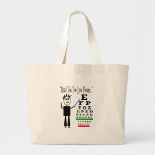 Grand Tote Bag Cadeaux de conception d'ophtalmologiste de