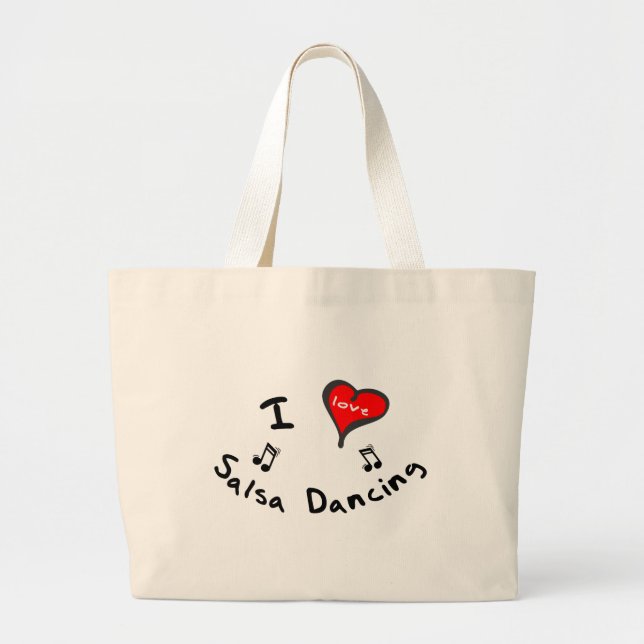Grand Tote Bag Cadeaux de danse de Salsa - danse de Salsa de (Devant)