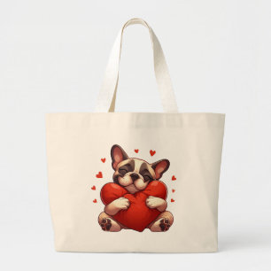 Grand Tote Bag Cadeaux de la Saint-Valentin Pitbull
