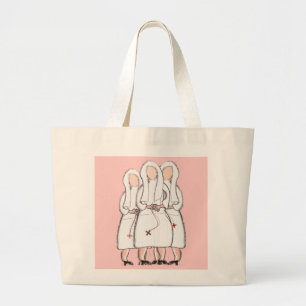Grand Tote Bag Cadeaux de nonnes conception de "trois soeurs