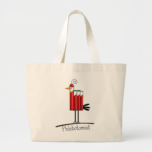 Grand Tote Bag Cadeaux de "oiseau de tube de sang" de (Devant)