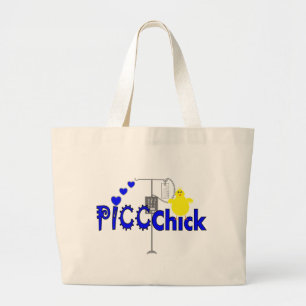 Grand Tote Bag Cadeaux de POUSSIN de PICC (LIGNE INFIRMIÈRE de