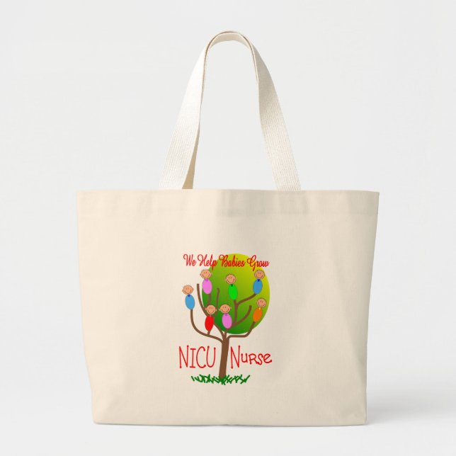 Grand Tote Bag Cadeaux d'infirmière de NICU, bébés adorables dans (Devant)