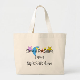 Grand Tote Bag Cadeaux d'infirmière de poste de nuit