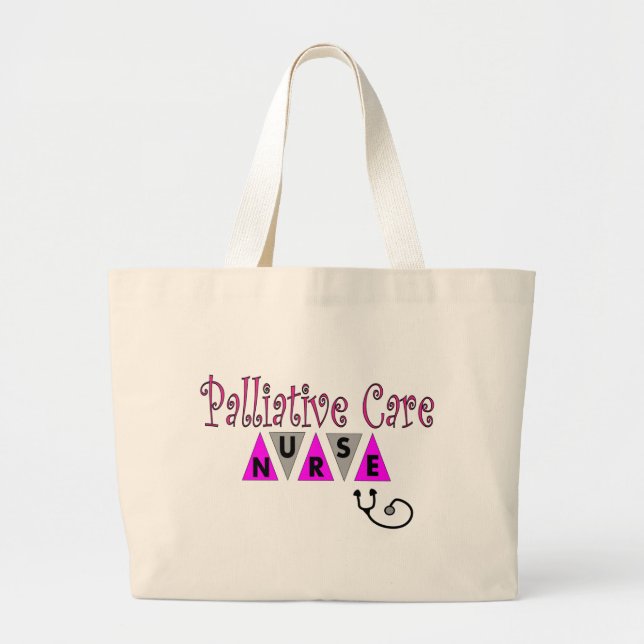 Grand Tote Bag Cadeaux d'infirmière de soins palliatifs (Devant)