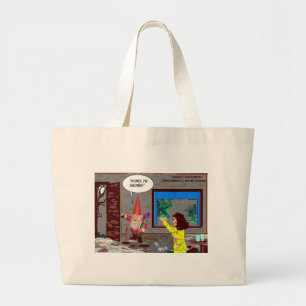 Grand Tote Bag Cadeaux drôles de dessin animé de gnome T-shirts T