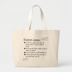 Grand Tote Bag Cadeaux drôles de furet