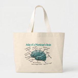 Grand Tote Bag Cadeaux drôles d'entrepreneur de pompes funèbres