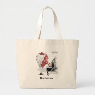 Grand Tote Bag Cadeaux drôles sur Beethoven T-shirts Mugs Cartes
