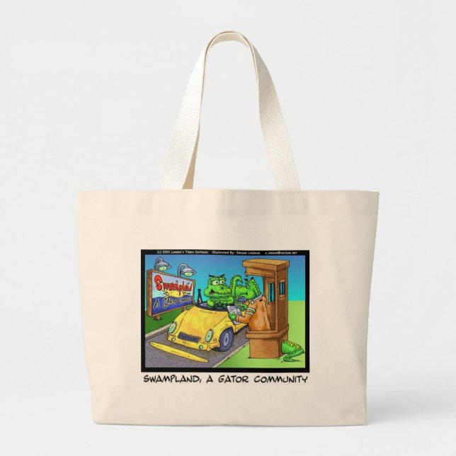Grand Tote Bag Cadeaux et objets de collection drôles de Gator Co (Devant)
