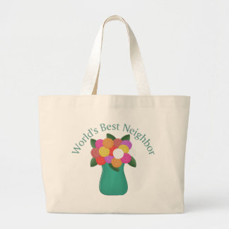 Grand Tote Bag Cadeaux et Tee - shirts du meilleur voisin du mond