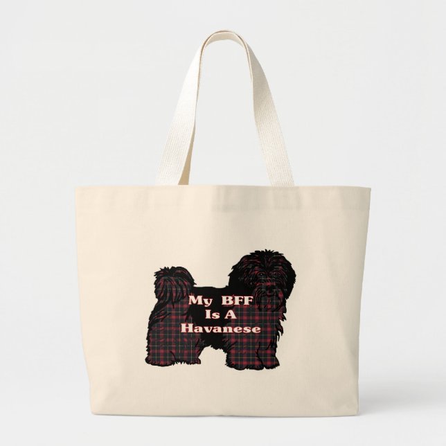 Grand Tote Bag Cadeaux HAVANESE BFF (Devant)