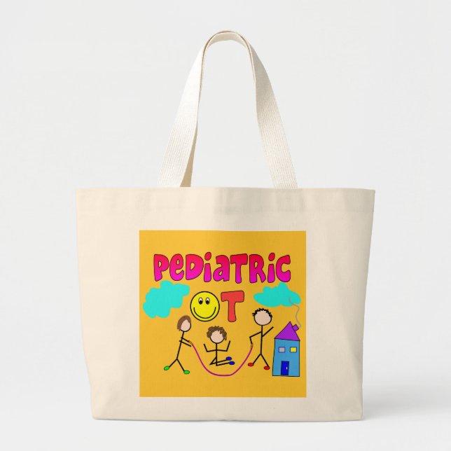 Grand Tote Bag Cadeaux pédiatriques d'ergothérapiste (Devant)